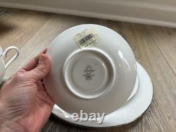 Lenox Hannah Platinum 5-Piece Place Setting Bone China Dinner Set, White