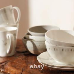 Lenox Oyster Bay 12Pc Dinnerware Set 15.20 White