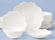 Lenox Studio 1414 Scalloped 16-pc White Bone China Dinnerware Set Service for 4