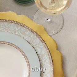 Lenox Westmore 5-pc Place Setting White Blue Bone China Platinum 10.75 New Nib