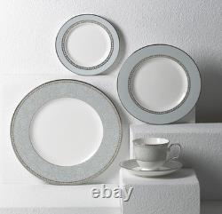 Lenox Westmore 5-pc Place Setting White Blue Bone China Platinum 10.75 New Nib