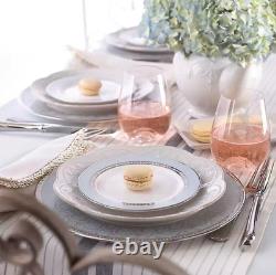 Lenox White French Perle 16-pc. Dinnerware Set No import fees