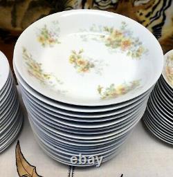 Limoges Antique Set for 18 people 143 pieces Guerin France Dinnerware Plates