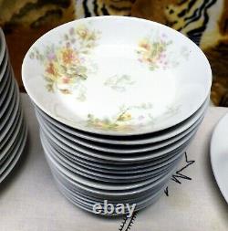 Limoges Antique Set for 18 people 143 pieces Guerin France Dinnerware Plates