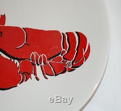 Lobster Decorated Ceramic Dinnerware Eastern China Co. Eva Zeisel