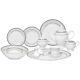 Lorren Home Trends Ballo Porcelain 57 Piece Dinnerware Set, Service for 8