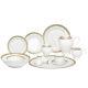 Lorren Home Trends Safora Porcelain 57 Piece Dinnerware Set, Service for 8