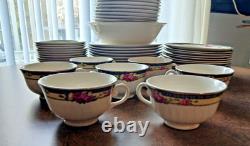 Lot Of 81 pcs. Sovereign Porcelain Dinnerware Set 1934 Great Depression Era