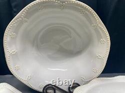 Lot of 5 Pcs Food Network FONTINELLA WHITE Serving Pieces Butter, Bowls +