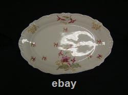 Lot of 62 Piece Dish Set Treasure Chest Bavaria Germany Trumpet Flower VGC