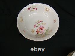 Lot of 62 Piece Dish Set Treasure Chest Bavaria Germany Trumpet Flower VGC