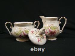 Lot of 62 Piece Dish Set Treasure Chest Bavaria Germany Trumpet Flower VGC