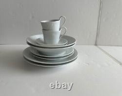 Lot of Royal Copenhagen White Fluted Dinnerware (Dinner, Salad, Pasta, Teacup)