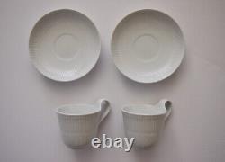 Lot of Royal Copenhagen White Fluted Dinnerware (Dinner, Salad, Pasta, Teacup)