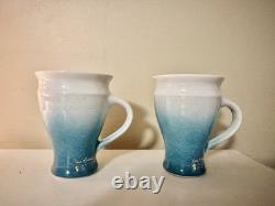 Louis Mulcahy 17 Piece Handmade Blue & White Pottery/Tableware Set