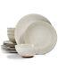 Lucky Brand Rustic Weave 12-pc. Dinnerware, Stone, (MISSING 1 SALAD PLATE) Se