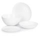 Luminarc Ammonite White 19-pc DINNER SET Tempered Glass Dinner Service Set