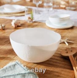 Luminarc Ammonite White 19-pc DINNER SET Tempered Glass Dinner Service Set