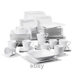 MALACASA Elvira 60-Piece Dinnerware Set Porcelain Kitchen Dinner Dish Set for 12