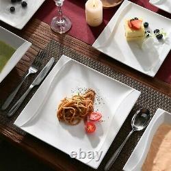 MALACASA, Series Carina, 30-Piece Dinner Set for 6 Sets Porcelain Dinnerware