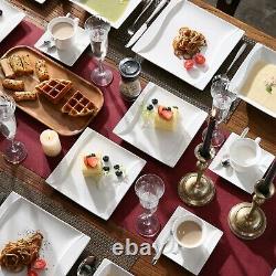 MALACASA, Series Carina, 30-Piece Dinner Set for 6 Sets Porcelain Dinnerware