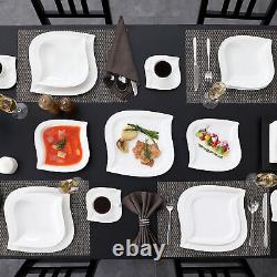 MALACASA Series Elvira 60-Piece Dinnerware Set Porcelain Dishware Service for 12