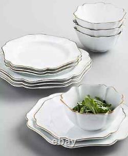 MARTHA STEWART Baroque 12-Pc Dinnerware Set, Service for 4