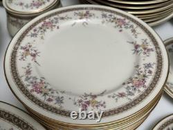 MIKASA Marquette L5503, 45 Piece Starter Dinnerware Set, Grande Ivory China