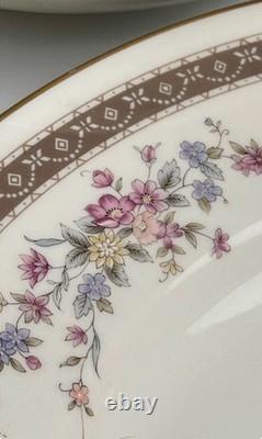 MIKASA Marquette L5503, 45 Piece Starter Dinnerware Set, Grande Ivory China