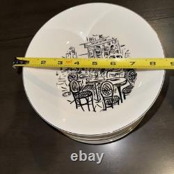 MIKASA Parisian Scenes Dishes 66 Pc, Service 12 Extras New In Box Hard To Find