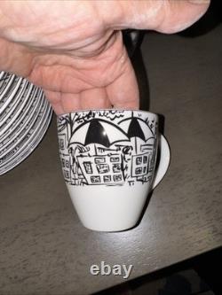 MIKASA Parisian Scenes Dishes 66 Pc, Service 12 Extras New In Box Hard To Find
