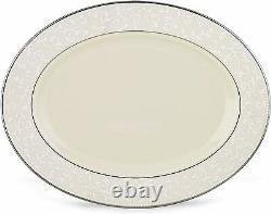 MSRP $329 Lenox Dinnerware, Pearl Innocence Small Oval Platter 13