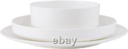 Macie Bone China Lightweight Chip Resistant 12 Piece Dinnerware Set, Service for