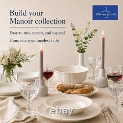 Manoir 18 Piece Dinnerware Set, Creamy White, Service for 6