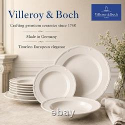 Manoir 18 Piece Dinnerware Set, Creamy White, Service for 6