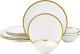 Matte White Porcelain Dinnerware Sets 12 Piece Service for 4, Dishes, round Plat