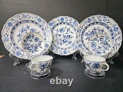 Meissen Blue Onion Dinnerware Set Crossed Swords 9 3/4 Blue and White