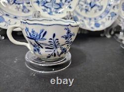 Meissen Blue Onion Dinnerware Set Crossed Swords 9 3/4 Blue and White