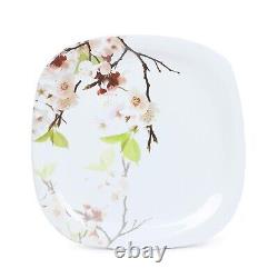 Melamine Dinnerware Set 18 Pcs, white