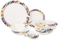 Melamine Dinnerware Set 23 pieces, White