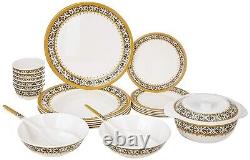 Melamine Dinnerware Set (White, 23 Pieces)