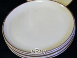 Metlox Poppytrail White Brown Tempo 26 Pc Dinnerware Set USA Plates Bowls