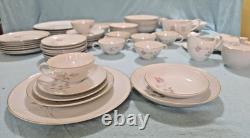 Mid Century American Rose by Camelot Porcelain China Set of 8 Place Settings