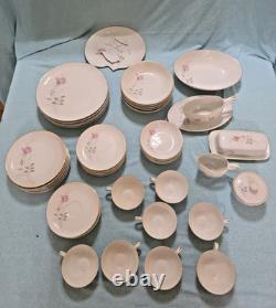 Mid Century American Rose by Camelot Porcelain China Set of 8 Place Settings