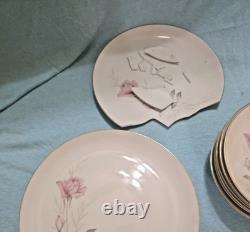 Mid Century American Rose by Camelot Porcelain China Set of 8 Place Settings
