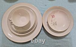 Mid Century American Rose by Camelot Porcelain China Set of 8 Place Settings