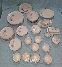 Mid Century American Rose by Camelot Porcelain China Set of 8 Place Settings