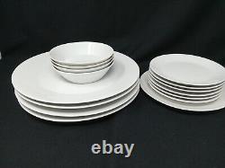 Mid-Century Fairwood Germany White Dinnerware 15 Pieces