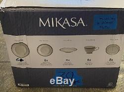 Mikasa 5224199 Platinum Crown 38 Piece Dinnerware Set, New Open Box