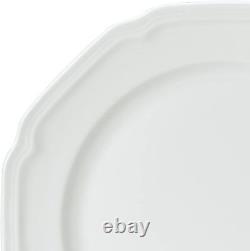 Mikasa Antique 284479 White 16-Piece Dinnerware Set, Service for 4